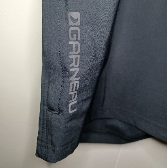 Louis Garneau Cycling Shorts Mens Size XL Black Longer Baggy Fit Stretch Elastic - Picture 2 of 8